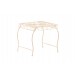 Garten Eisentisch Zarina, eckig 50 x 45 cm-antik/creme