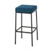 Barhocker Montreal 80 Stoff-blau-Schwarz