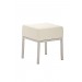 Edelstahl Sitzhocker Lamega-creme