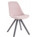 Besucherstuhl Toulouse Samt Square-pink-Grau