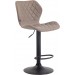 Barhocker Cork Stoff-taupe-Metall matt schwarz